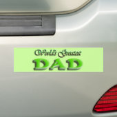 Dad Fathers Day Bumpersticker (Op auto)