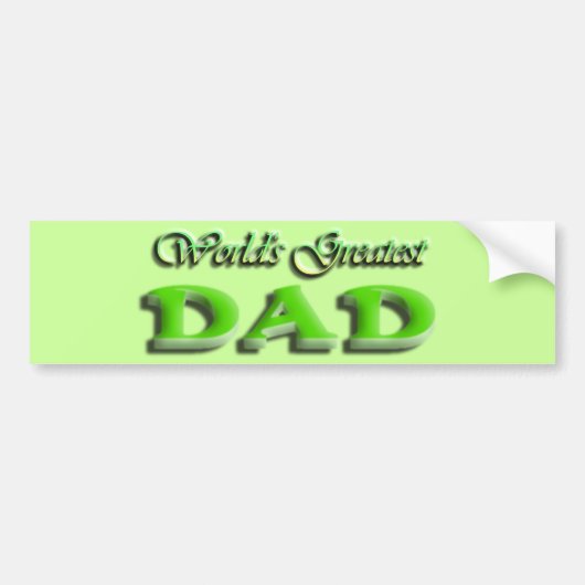 Dad Fathers Day Bumpersticker (Voorkant)