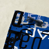 DAD FATHERS DAY Cadeau Beach Golf Handdoek Blauw (In situ)