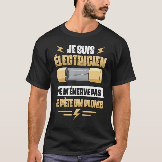 Dad  Fathers Day Electrician  Idea T-shirt (Voorkant)