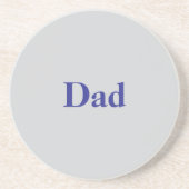 Dad Father's Day Gray Coaster Zandsteen Onderzetter (Voorkant)