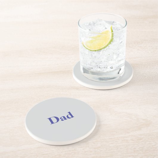 Dad Father's Day Gray Coaster Zandsteen Onderzetter (Zijkant)