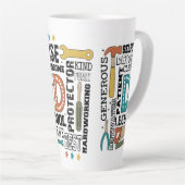 Dad Fathers Day Latte Mok (Rechterhoek)