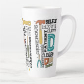 Dad Fathers Day Latte Mok (Rechts)