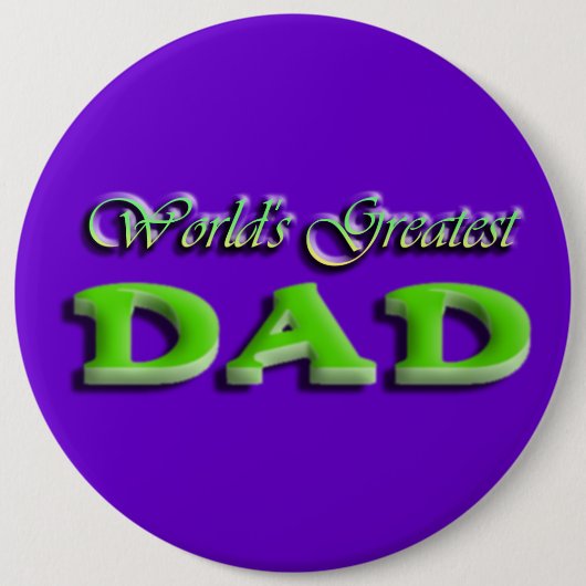 Dad Fathers Day Ronde Button 6,0 Cm (Voorkant)