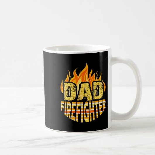 Dad Firefighter Fireman Gift Proud Firefighter Quo Koffiemok (Rechts)