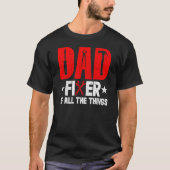 DAD Fixer Of All Things Funny Tools Dad Jokes Fath T-shirt (Voorkant)