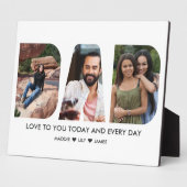 DAD Foto Collage 3 Letter Cutout, speciaal geperso Fotoplaat (Zijkant)