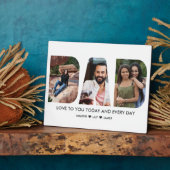 DAD Foto Collage 3 Letter Cutout, speciaal geperso Fotoplaat (Zijkant)