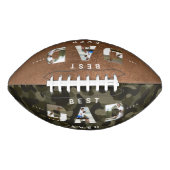 DAD Foto Lijst Green Camouflage Pattern & Leather American Football (Voorkant)