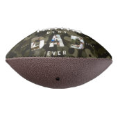 DAD Foto Lijst Green Camouflage Pattern & Leather American Football (Gedraaid 270)