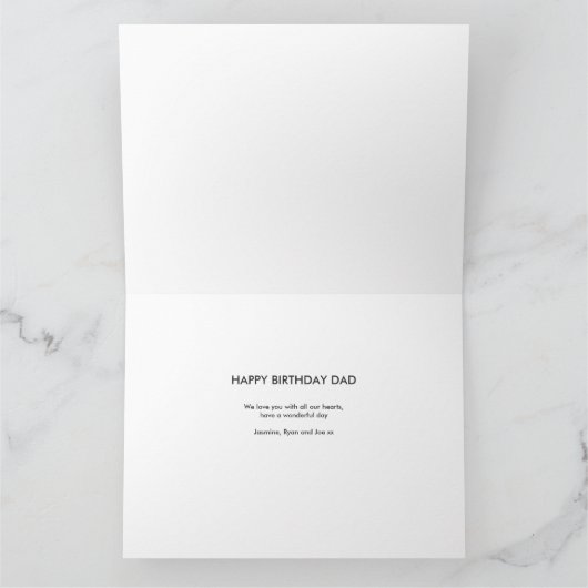 DAD Fotobrief Cutout Birthday Kaart (Binnen)