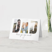 DAD Fotocollagekaart – Eigen Bericht Bedankkaart (Voorkant)