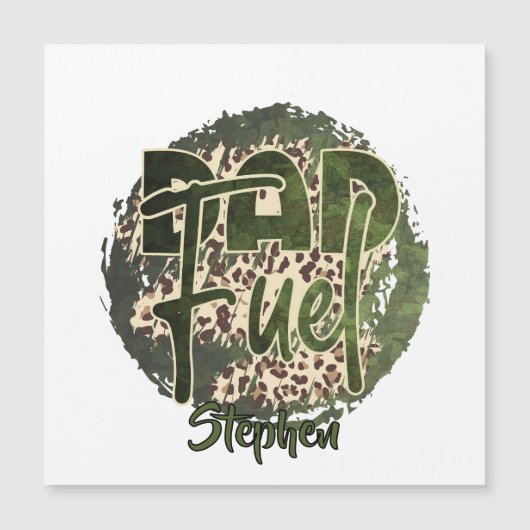 Dad Fuel Camouflage Design – Militair geïnspireerd (Voorkant)