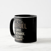 Dad Fuel Coffee Oplaadbeurt Stilte Mok (Voorkant links)