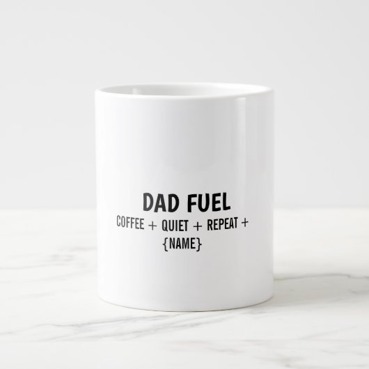 DAD FUEL - LARGE MUG GROTE KOFFIEKOP (Voorkant)