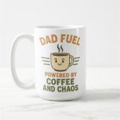 Dad Fuel Mok - Grappig cadeau voor papa, papa, Man (Links)
