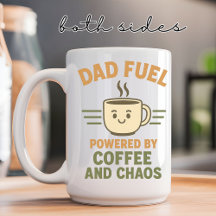 Dad Fuel Mok – Grappig Cadeau voor Vader, Papa, Ma