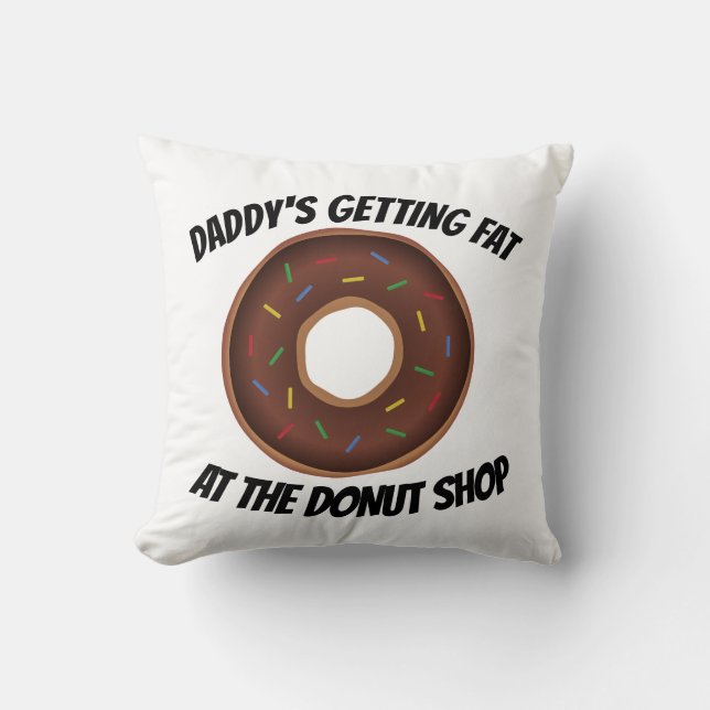 DAD FUNNY DONUT-SIERKUSSENNEN KUSSEN (Voorkant)
