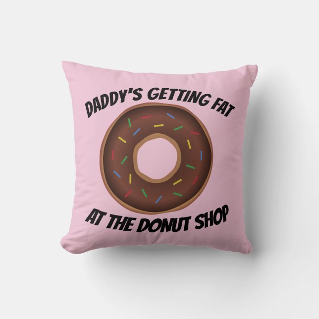DAD FUNNY DONUT-SIERKUSSENNEN KUSSEN (Voorkant)