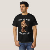 DAD FUNNY PRIMITIVE CAVEMAN T-SHIRS T-SHIRT (Voorkant volledig)