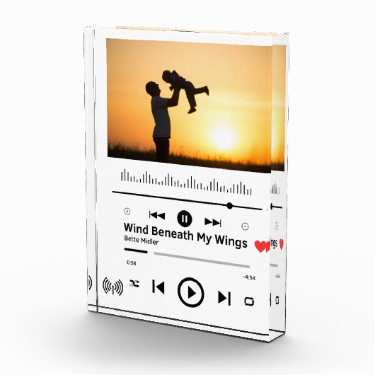 DAD (GEPERSONALISEERD) FOTOBLOK - Muziekcadeau (Rechts)