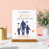 Dad Gift-Inspirational Fathers Day Quote Acryl Bord (Huwelijk)