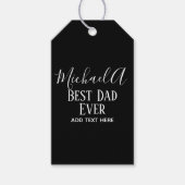 DAD Gift Personalized Classic Black White Cadeaulabel (Voorkant)