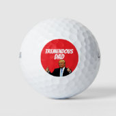 DAD GOLF BALLS DONALD TRUMP TREMENDOUS DAD GOLFBALLEN (Voorkant)