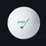 DAD - Golf Happy Fathers Day Birthday Cool Golfballen<br><div class="desc">Show je liefde voor je vader met dit 'DAD met Golf Ball and Club'-ontwerp van Inge Lewis. Perfecte Vaderdag of Birthday gave voor je vader op zijn speciale dag. Vind meer passende producten in de opslag van ingeinc.com.</div>