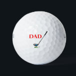 DAD - Golf Happy Fathers Day Birthday Cool Golfballen<br><div class="desc">Show je liefde voor je vader met dit 'DAD met Golf Ball and Club'-ontwerp van Inge Lewis. Perfecte Vaderdag of Birthday gave voor je vader op zijn speciale dag. Vind meer passende producten in de opslag van ingeinc.com.</div>