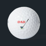 DAD - Golf Happy Fathers Day Birthday Cool Golfballen<br><div class="desc">Show je liefde voor je vader met dit 'DAD met Golf Ball and Club'-ontwerp van Inge Lewis. Perfecte Vaderdag of Birthday gave voor je vader op zijn speciale dag. Vind meer passende producten in de opslag van ingeinc.com.</div>