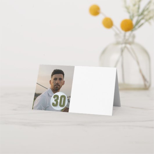 DAD Golf Party Fun Gevouwen Plaats Kaart Plaatskaartje (Achterkant)