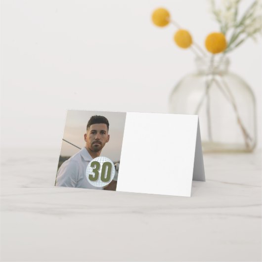 DAD Golf Party Fun Gevouwen Plaats Kaart Plaatskaartje (Voorkant)