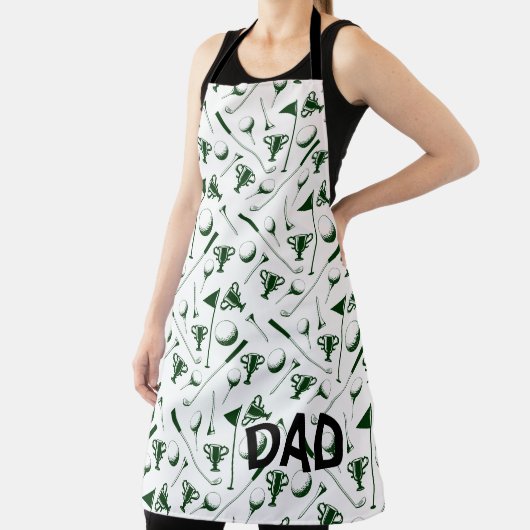 DAD Golfen Sport Vaders dag Golfbaan Fun Schort (Insitu)