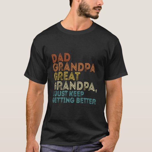 Dad Grandpa Great Grandpa Fathers Day 2023 T-shirt (Voorkant)