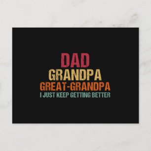 Dad Grandpa Great Grandpa Fathers Day Briefkaart
