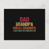 Dad Grandpa Great Grandpa Fathers Day Briefkaart (Voorkant)