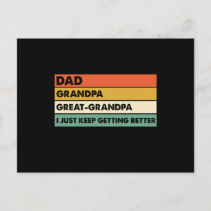 Dad Grandpa Great Grandpa Fathers Day Briefkaart