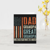 Dad Grandpa Great Grandpa  Kaart (Gele Bloem)