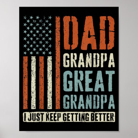 Dad Grandpa Great Grandpa Poster (Voorkant)
