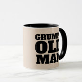 DAD GRANDPA GRUMPY OLD MAN COFFEE MOK (Voorkant rechts)