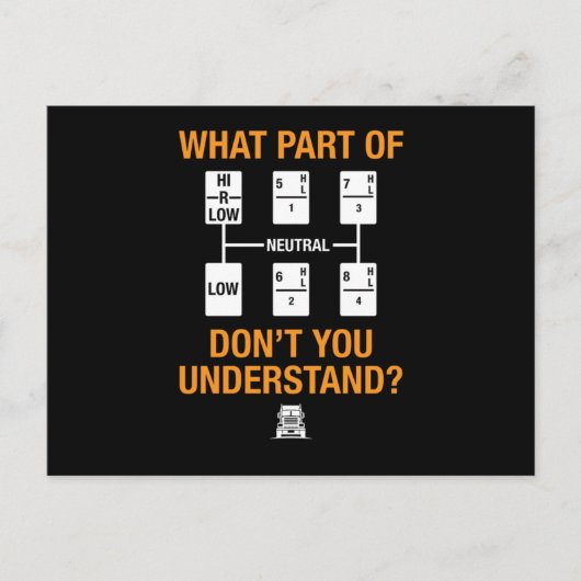 Dad Grandpa Truck Driver Trucker Shift What Briefkaart (Voorkant)