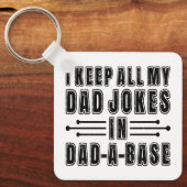 Dad grapjes in een vader databank Vaderdag cadeau  Sleutelhanger (Voorkant)