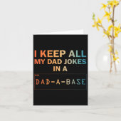 Dad Grappen Ontwerp Voor Mannen Dad Database Vader Kaart (Gele Bloem)