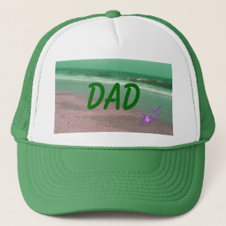 DAD Green Ocean Trucker Hat Pet