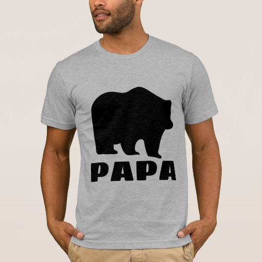 DAD GRIZZLY BEER PAPA T-SHIRTS T - SHIRTS (Voorkant)