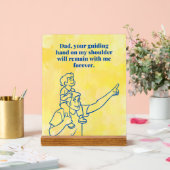Dad Guiding Hand-Inspirational Fathers Day Quote Acryl Bord (Huwelijk)