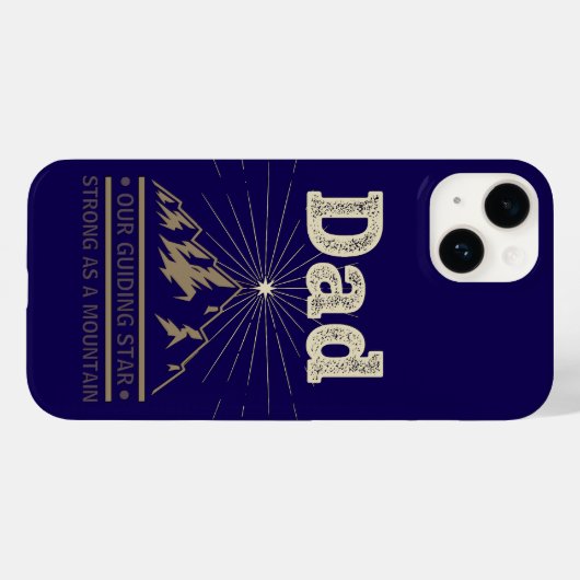Dad Guiding Star Mountain Case-Mate iPhone Case (Achterkant (horizontaal))
