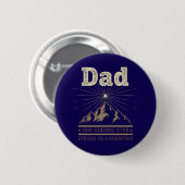 Dad Guiding Star Mountain Ronde Button 5,7 Cm (Voorkant /achterkant)